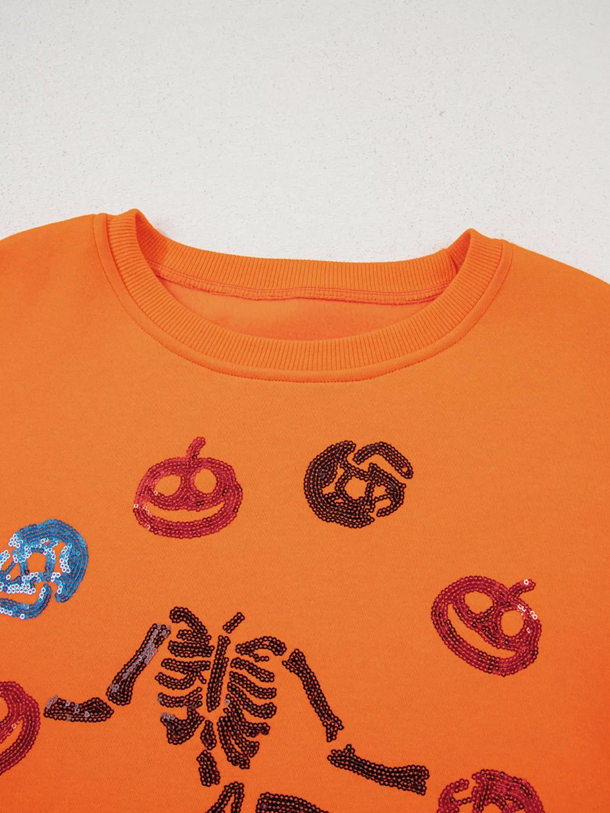 Women's Dancing Critters Sequin Halloween Crewneck Sweatshirt
