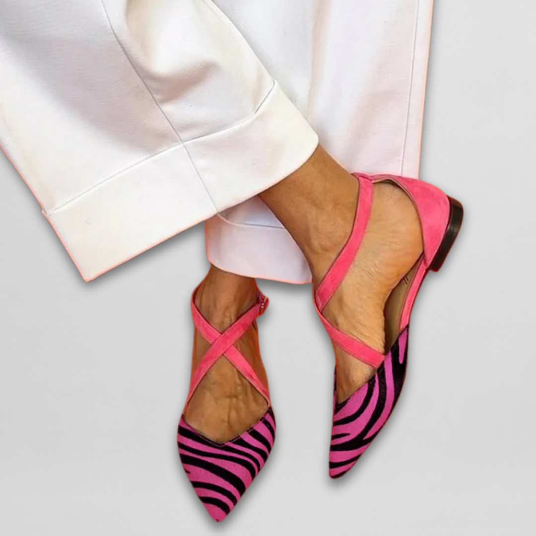 Fern | Strapped Ballerina Flat