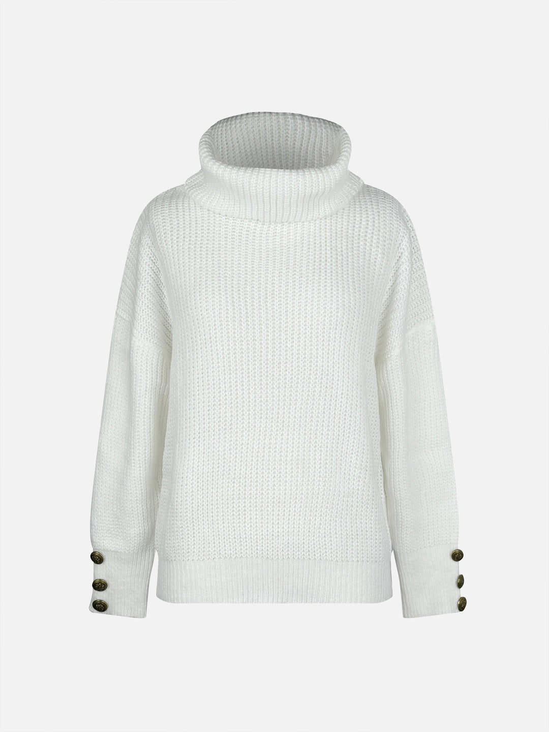 Blanche | Soft Button Cowl Knit