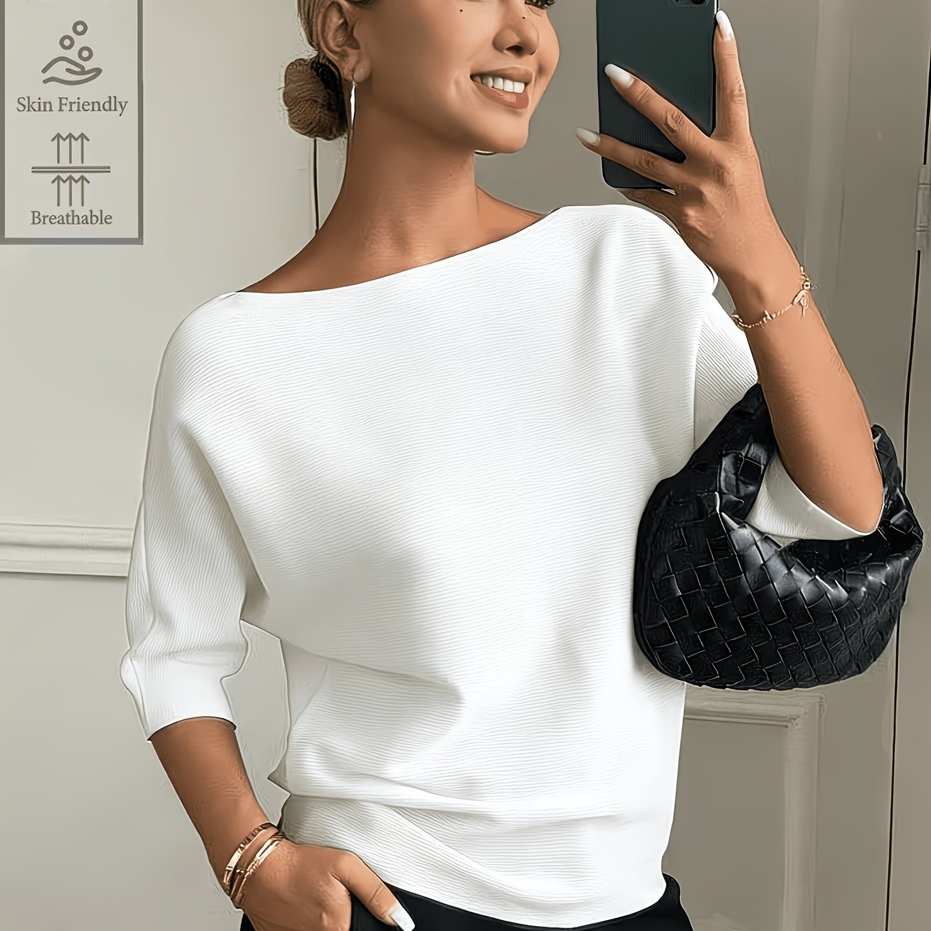 Romy | Elegant Boat-Neck Sweater