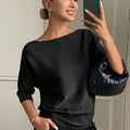 Romy | Elegant Boat-Neck Sweater