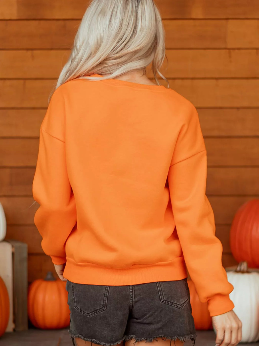 Women's Dancing Critters Sequin Halloween Crewneck Sweatshirt