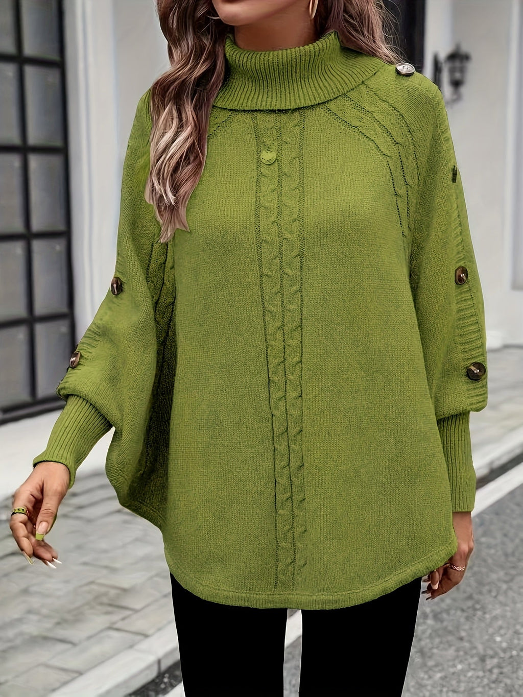 Margaux | Cable-Knit Cape