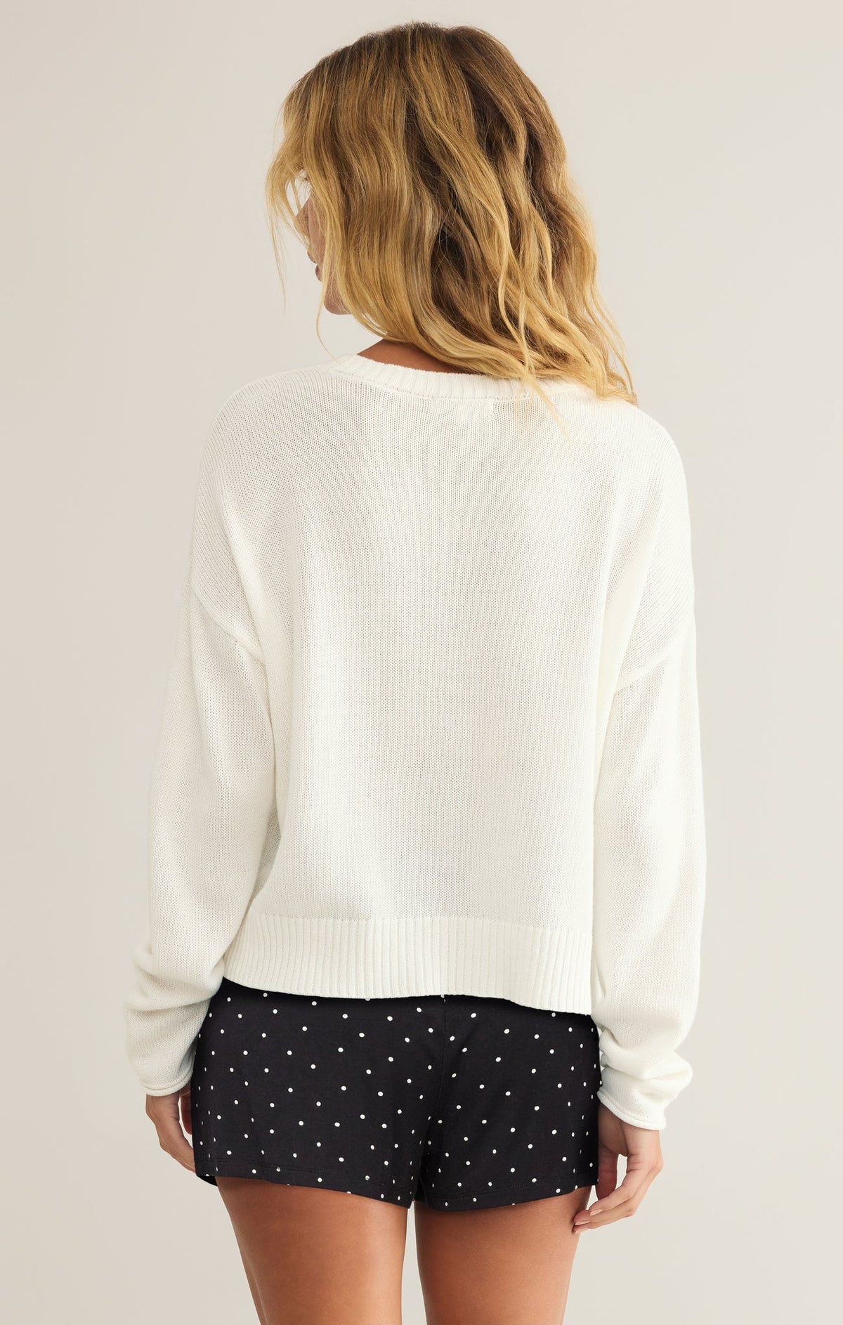 Women's White Spooky Sweater Halloween Pullover