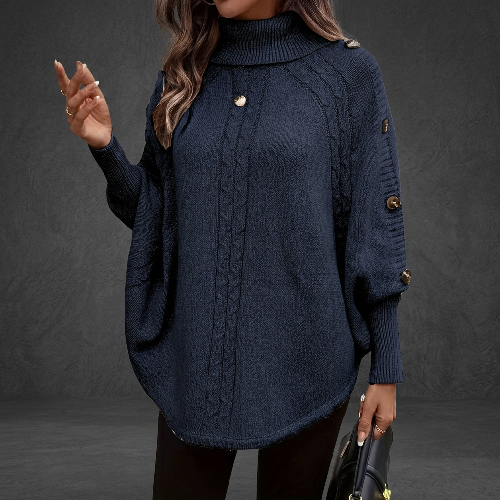 Margaux | Cable-Knit Cape