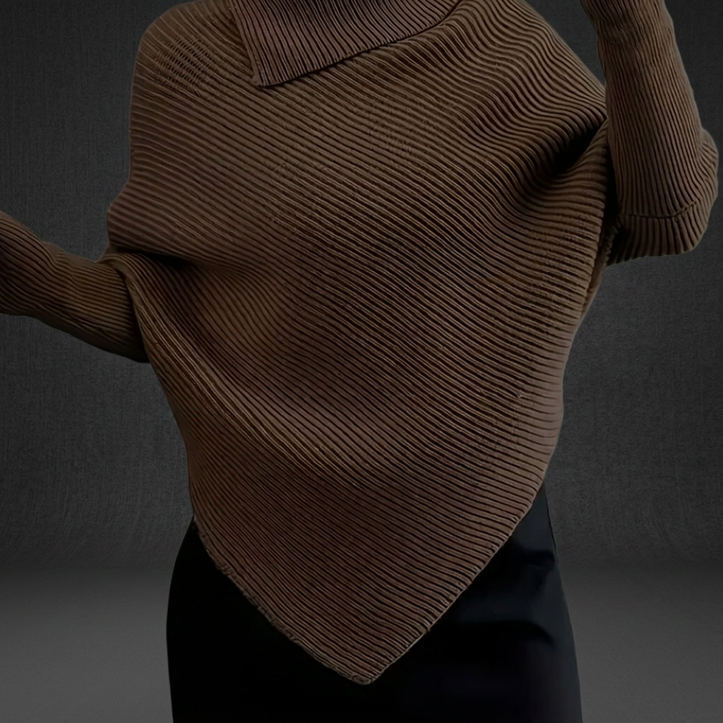 Olivia | Asymmetric Knit Pullover