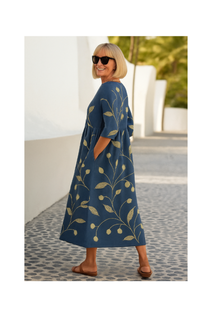 Eliza | Relaxed Midi Dress - Effortless Elegance, Everyday Comfort