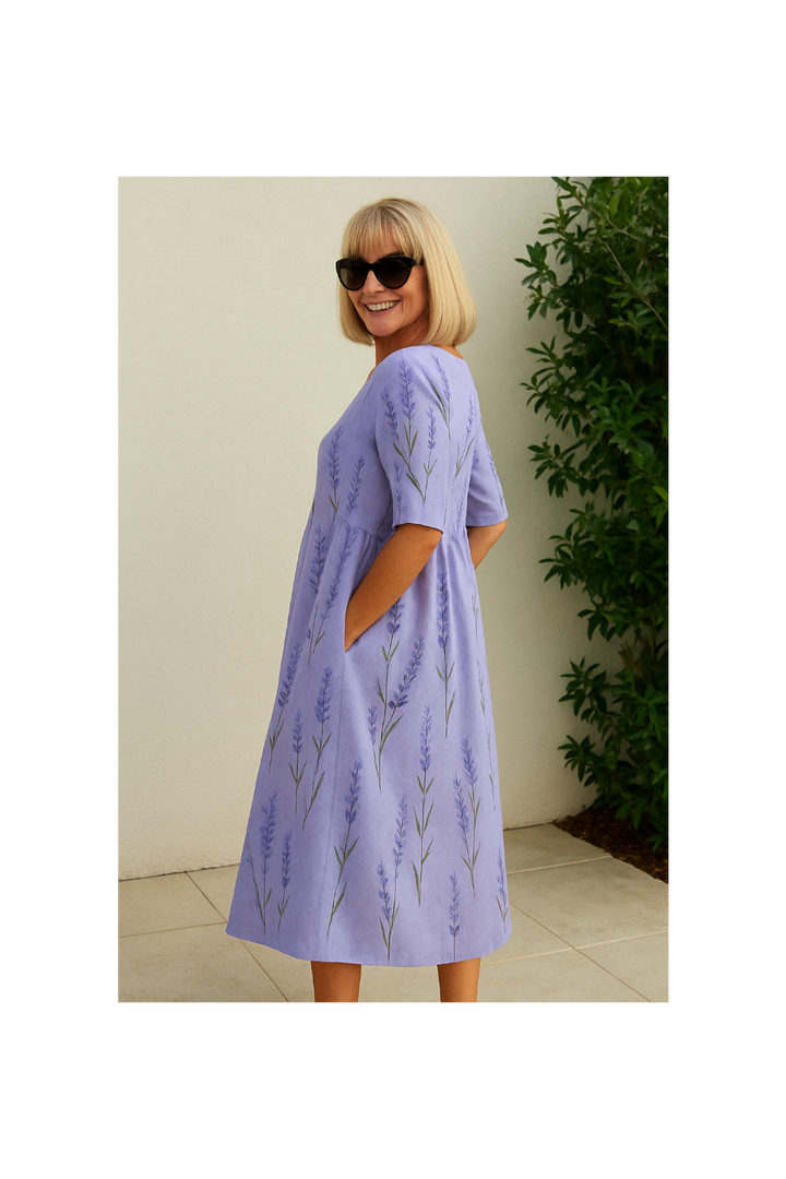 Eliza | Relaxed Midi Dress - Effortless Elegance, Everyday Comfort