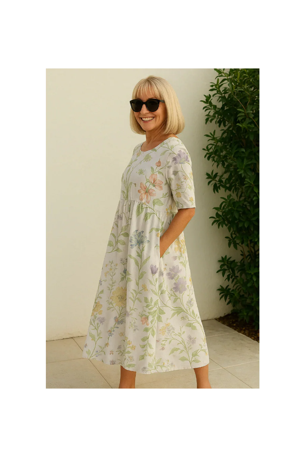 Eliza | Relaxed Midi Dress - Effortless Elegance, Everyday Comfort
