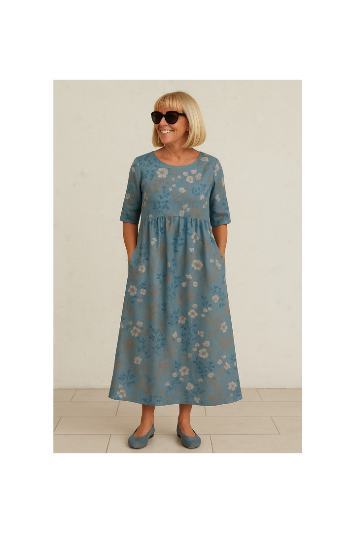 Eliza | Relaxed Midi Dress - Effortless Elegance, Everyday Comfort