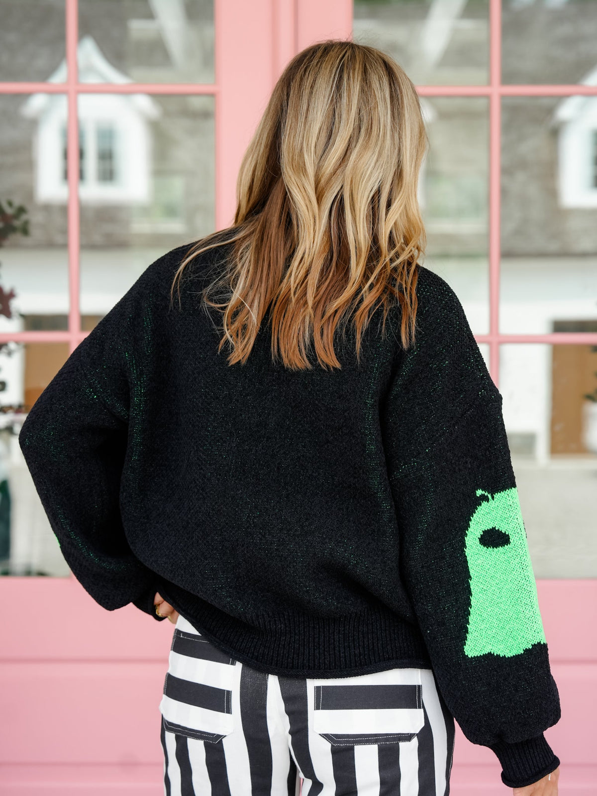 Long Sleeve Alien Ghost Sweater