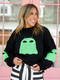Long Sleeve Alien Ghost Sweater
