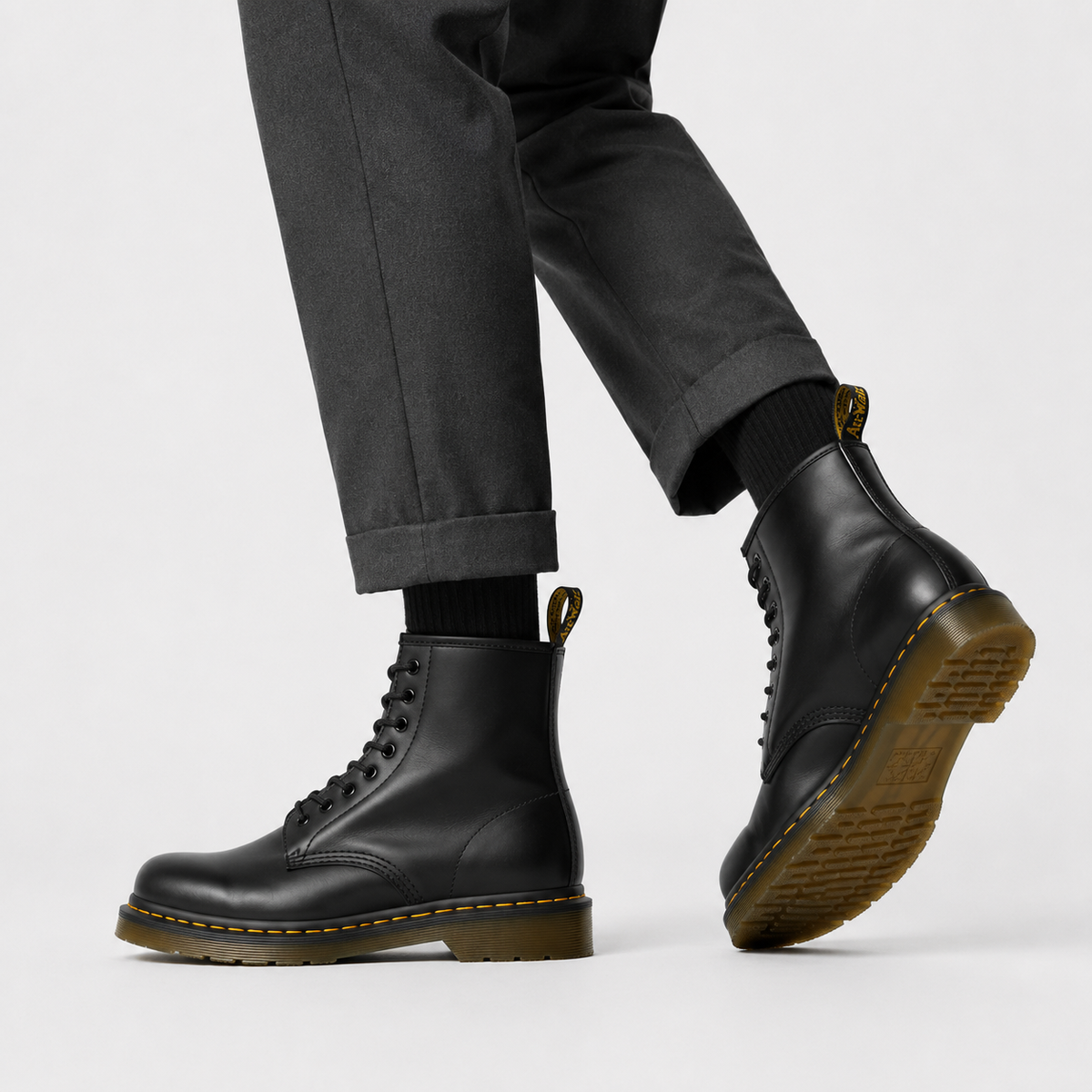 Women's Classic Lace-Up Leather-Look Combat Boots