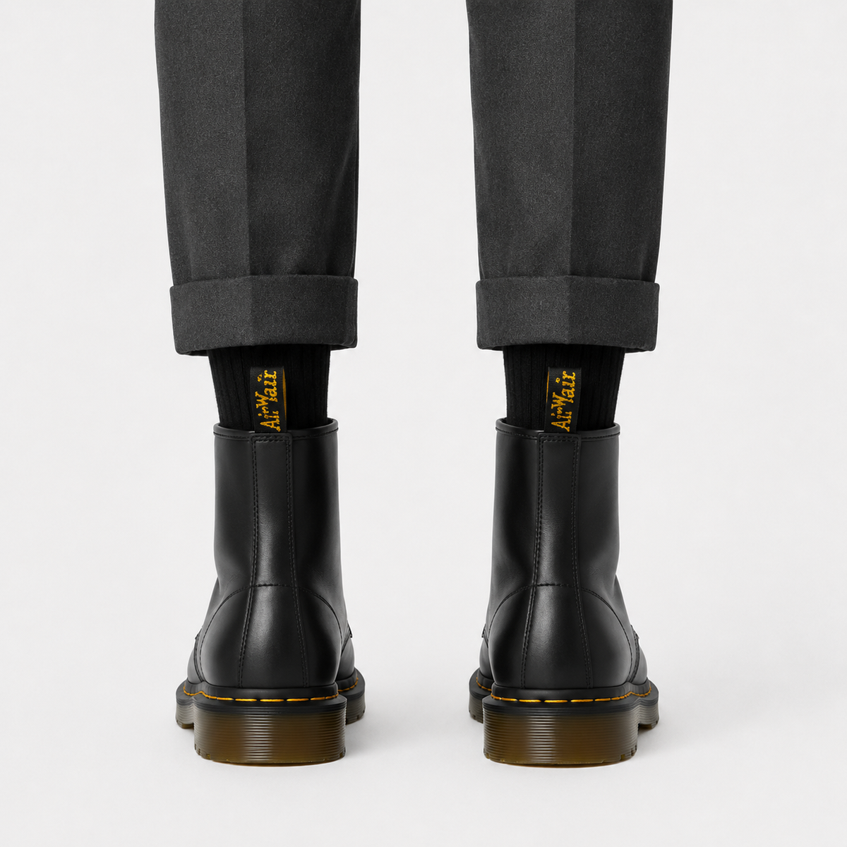 Women's Classic Lace-Up Leather-Look Combat Boots