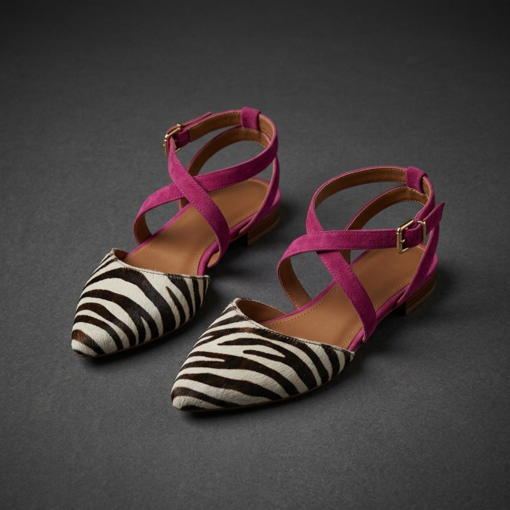 Fern | Strapped Ballerina Flat