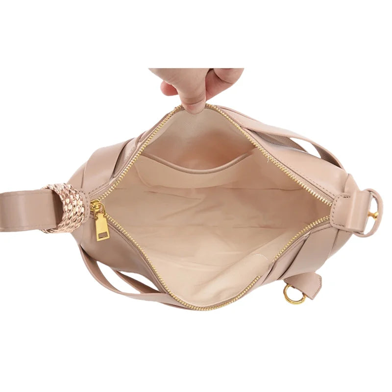 Hannah | Curved Crescent Shoulder Bag