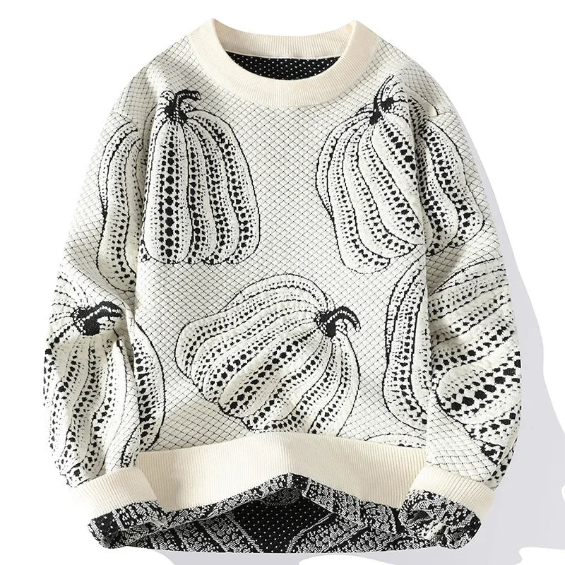 Nieuwe Mode Mannen Streetwear Gebreide Truien Uitloper Truien Man Pompoen Casual Truien Kwaliteit Mannelijke Truien Kleding 4XL