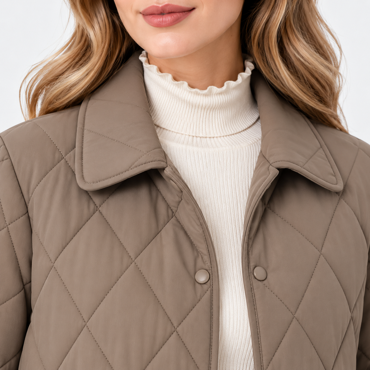 Women's Lightweight Quilted Button-Front Slim-Fit Vest
