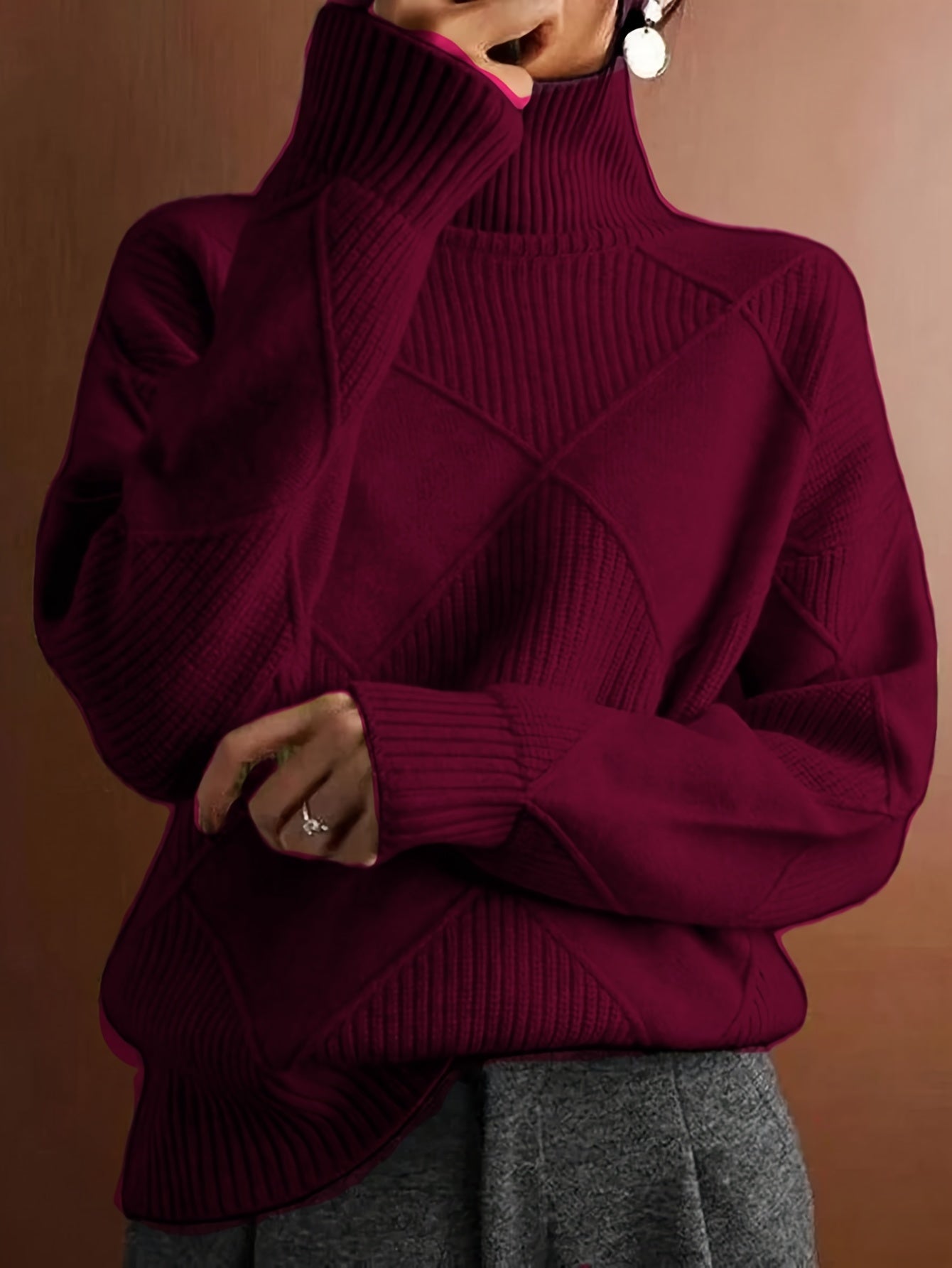Nora | Geometric Pattern Pullover