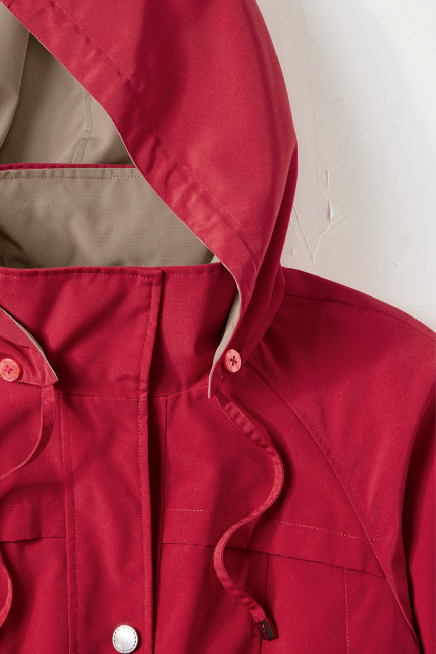 Classic All-Season Midweight Water-Repellent Jacket for Women