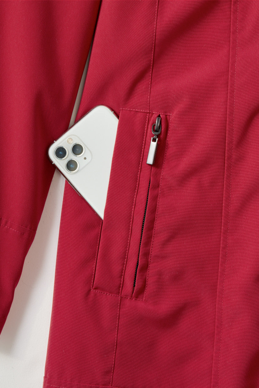 Classic All-Season Midweight Water-Repellent Jacket for Women