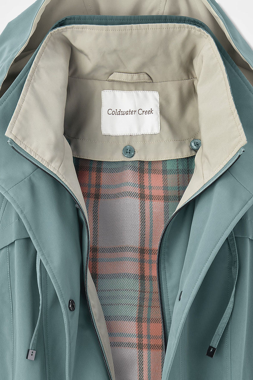 Classic All-Season Midweight Water-Repellent Jacket for Women