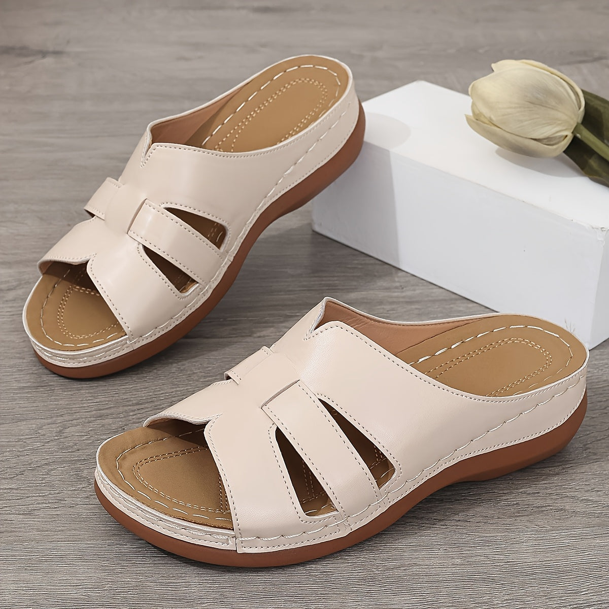 Clarissa | Minimal Slip-On Sandals