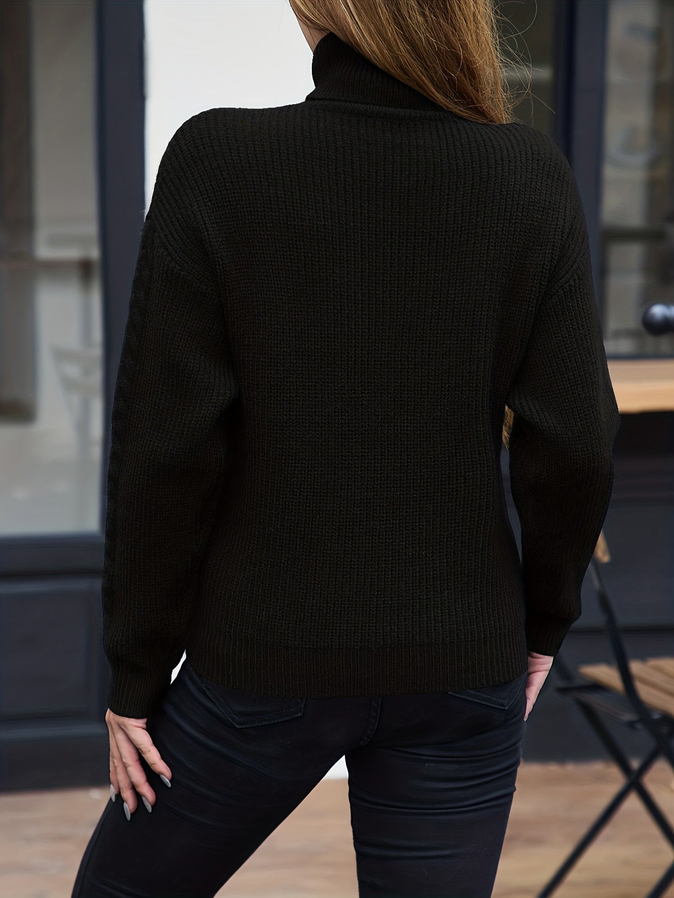Élise | Cable-Knit Turtleneck
