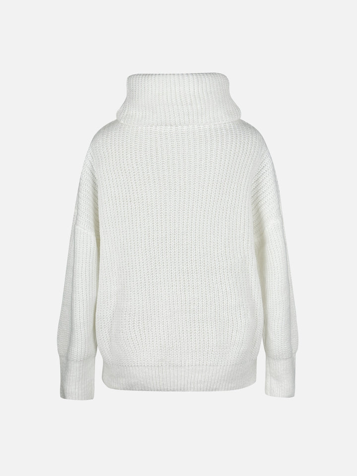 Blanche | Soft Button Cowl Knit