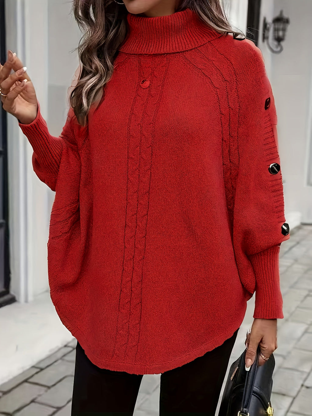 Margaux | Cable-Knit Cape