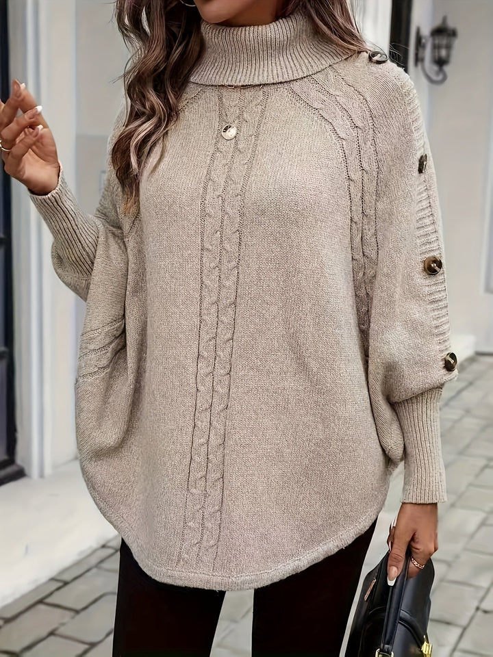 Margaux | Soft Cable Cape Knit