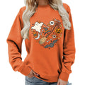 Women's Halloween Graphic Crewneck Sweatshirt & Casual Fall Pullover