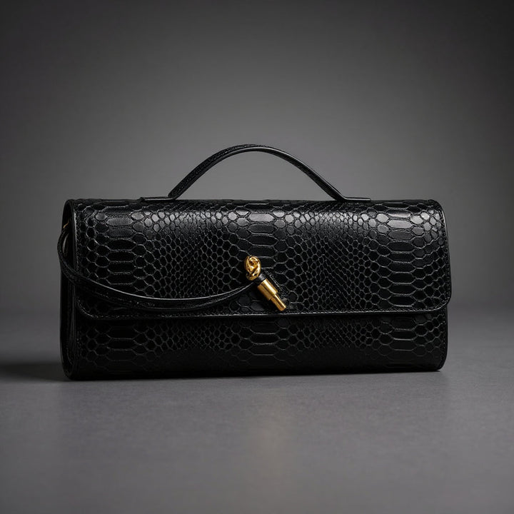 Sammi Snake Print Clutch