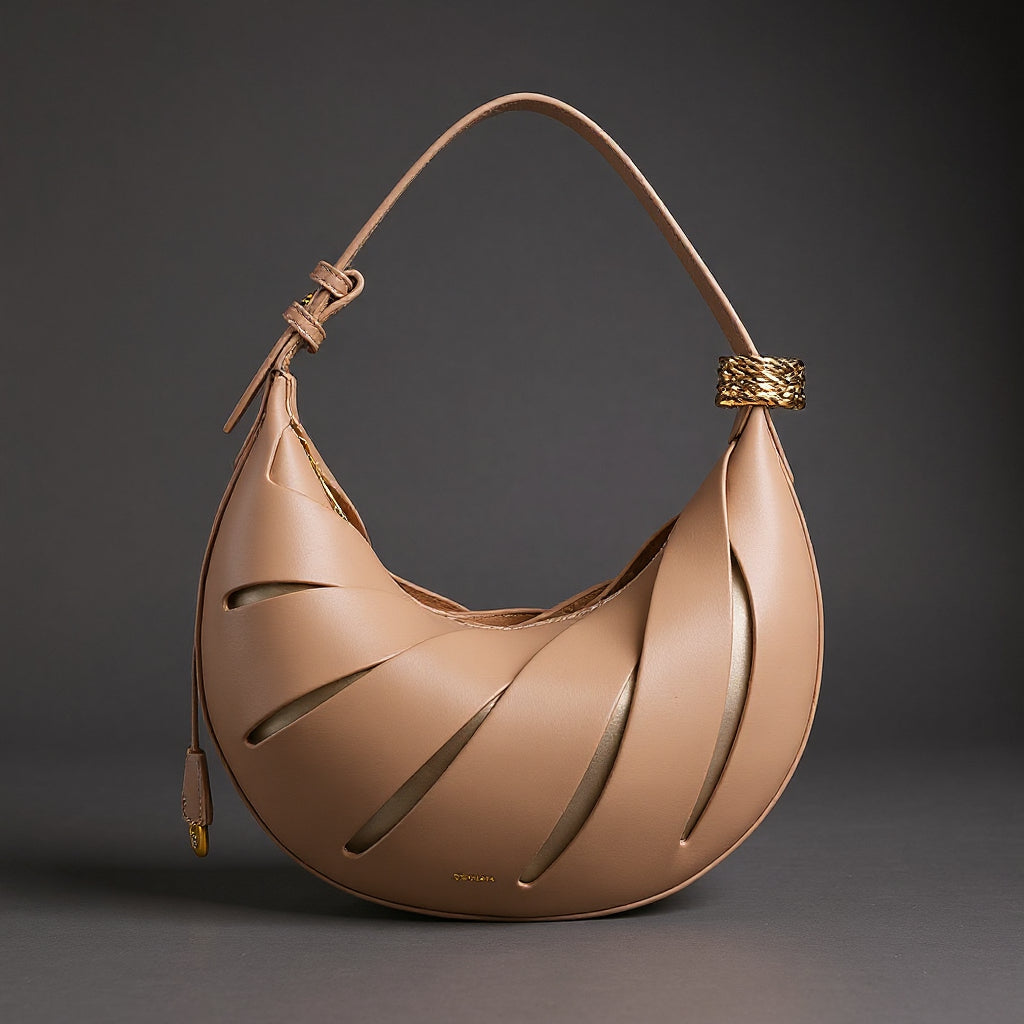 Hannah | Curved Crescent Shoulder Bag
