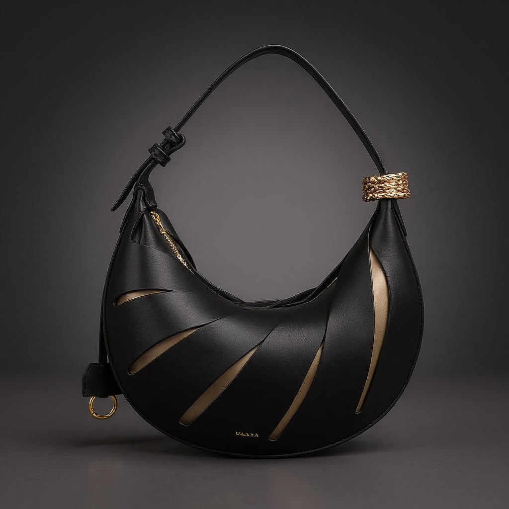 Hannah | Curved Crescent Shoulder Bag