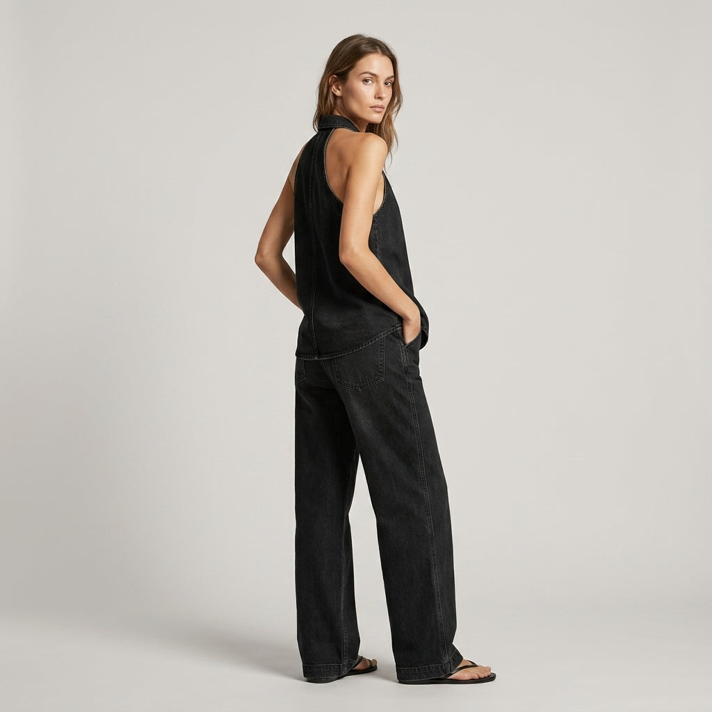 Sloane Halter Wide-Leg Set