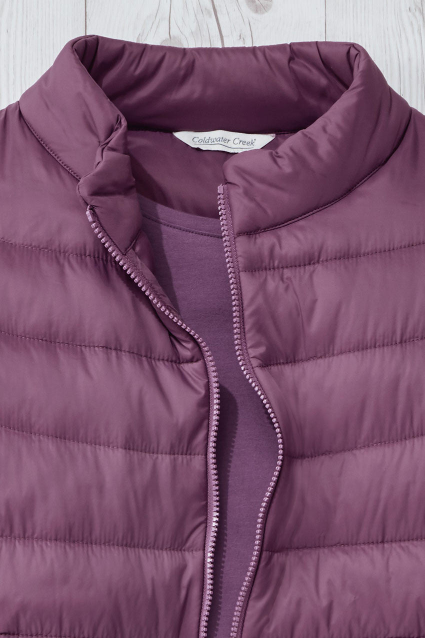 Women's Lightweight Cap Sleeve Puffer Vest