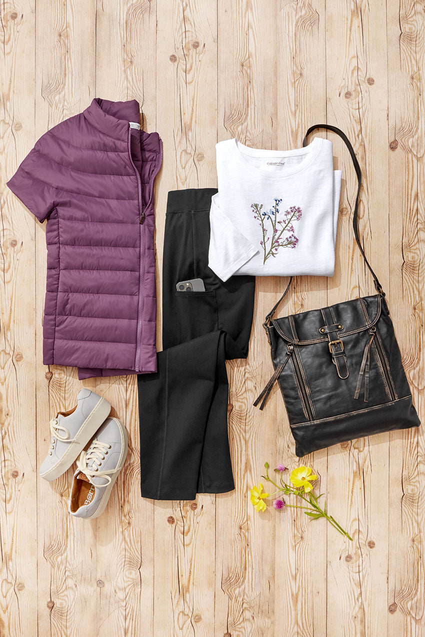Women's Lightweight Cap Sleeve Puffer Vest