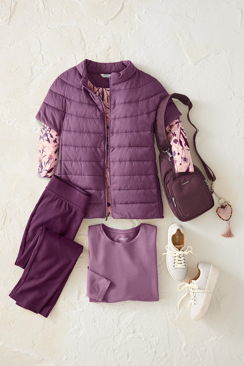 Women's Lightweight Cap Sleeve Puffer Vest