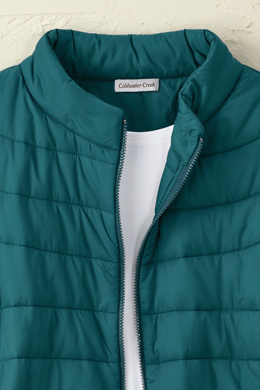 Women's Lightweight Cap Sleeve Puffer Vest