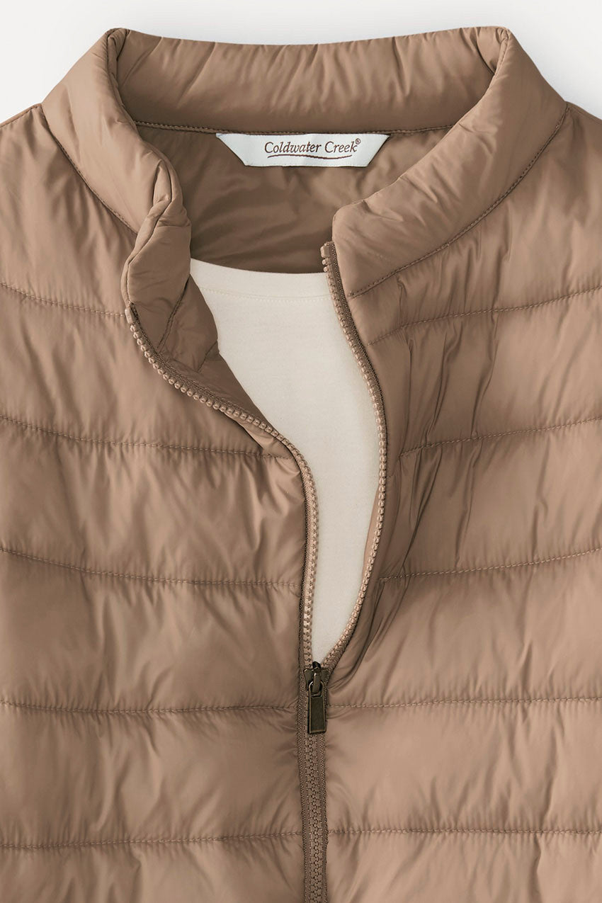 Women's Lightweight Cap Sleeve Puffer Vest