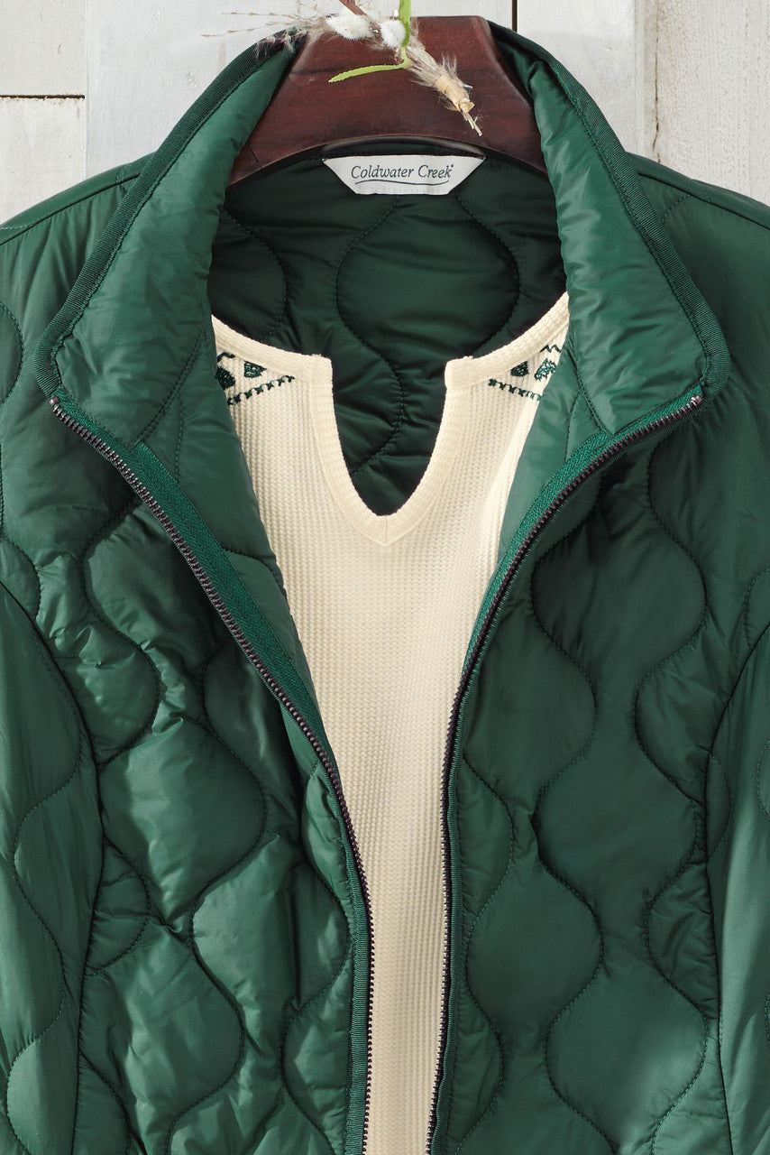 Women's Ultra-Lightweight Long Quilted Vest