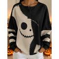 Halloween Graphic Crew-Neck Sweatshirt